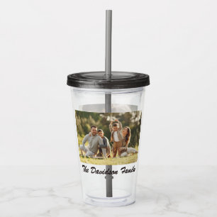 Two Photos Custom Acrylic Tumbler