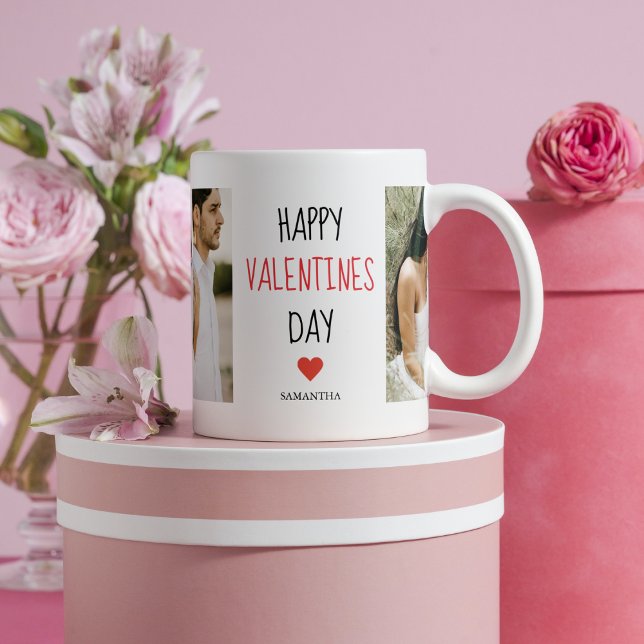 Two Photos | Happy Valentines Day | Couple Gift Mug (Creator Uploaded)