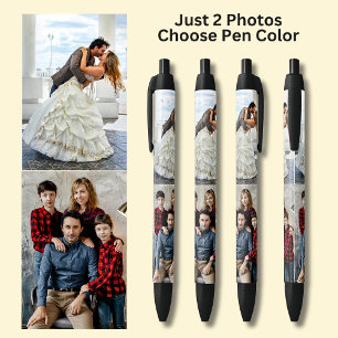 Two Photos on Black Ink Pen