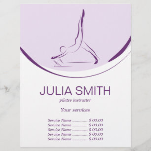 Two Pilates Poses on the Reformer Colour Flyer