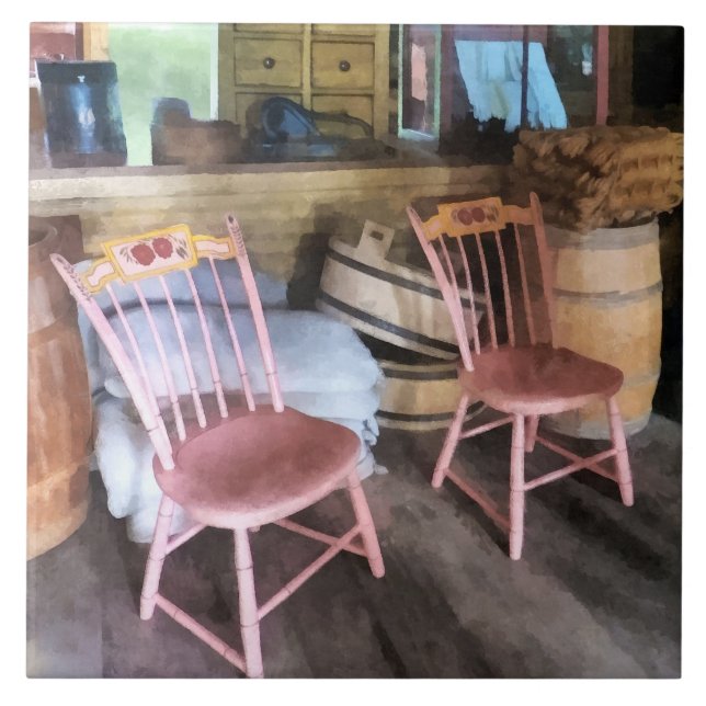 Two Pink Chairs In General Store Tile (Front)