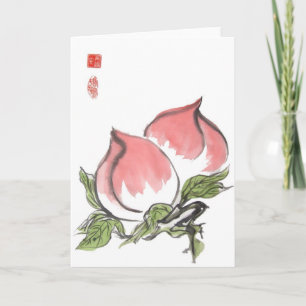 Two Pink Peaches Card
