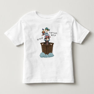 Two Pirates In Pirate Ship With Parrot Toddler T-shirt