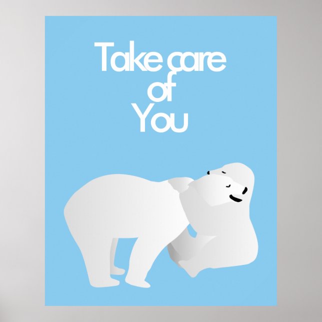 Two polar bears poster (Front)