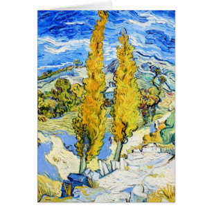 Two Poplars on a Hill Vincent van Gogh