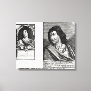 Two portraits of Savinien Cyrano de Bergerac Canvas Print