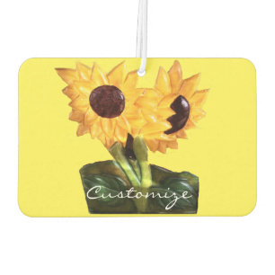 Two Potted Sunflower Plants Thunder_Cove Air Freshener