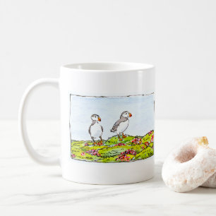 Two Puffins Coffee Mug