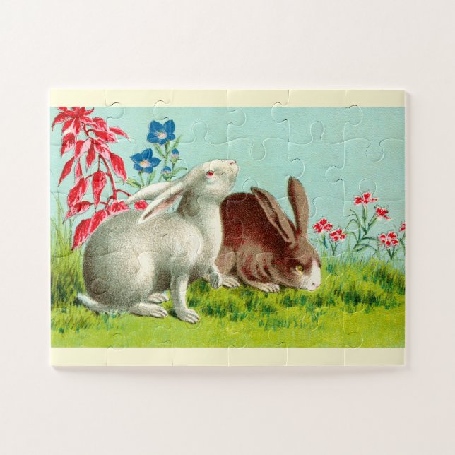 Two rabbits jigsaw puzzle (Horizontal)