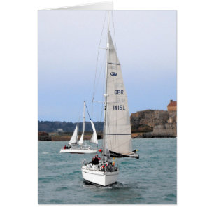 Two racing yachts