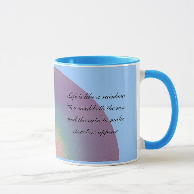 Two rainbow quotations - mug (Right)