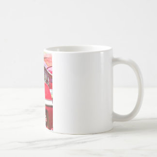 Two Red Chevy Impalas with Lights Coffee Mug