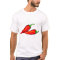 Two Red Chili Peppers on Side
