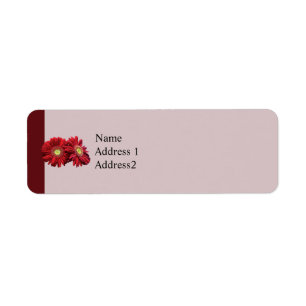 Two Red Daisies Save the Date