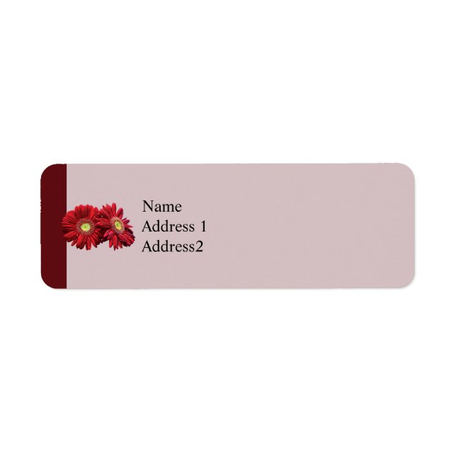 Two Red Daisies Save the Date (Front)