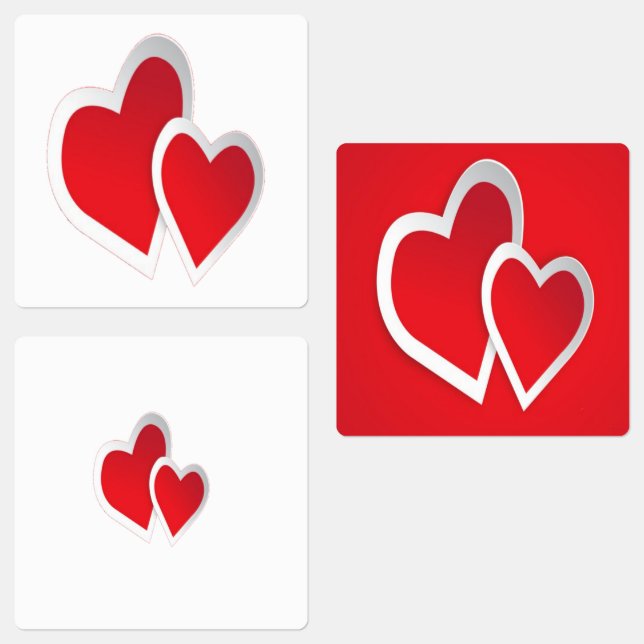 Two Red Hearts Art (Group)