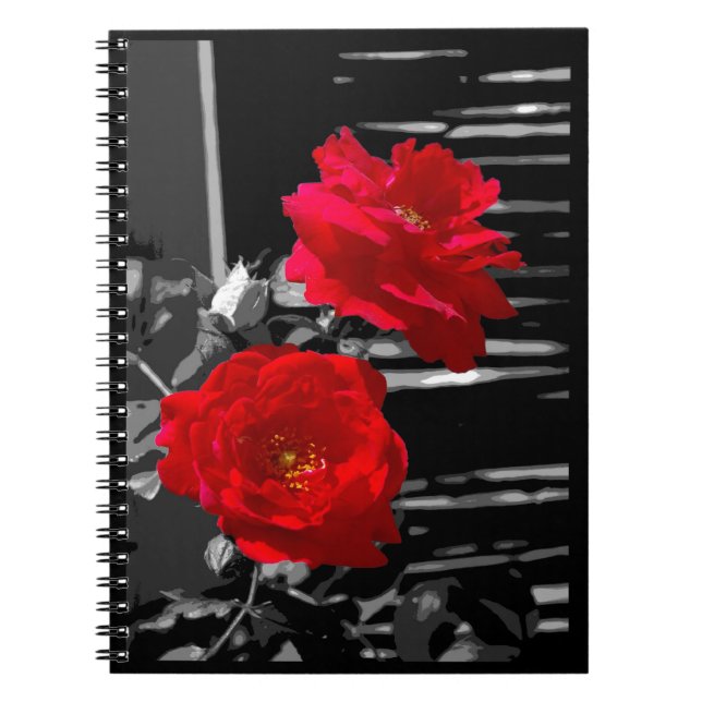 TWO RED ROSES NOTEBOOK (Front)