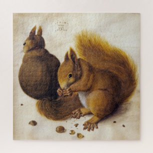 Two Red Squirrels (by Albrecht Dürer) Jigsaw Puzzle