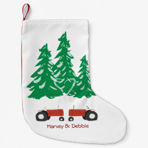 Two Red Tractors Christmas Stocking