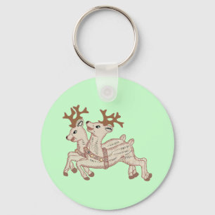 Two Reindeer Keychain