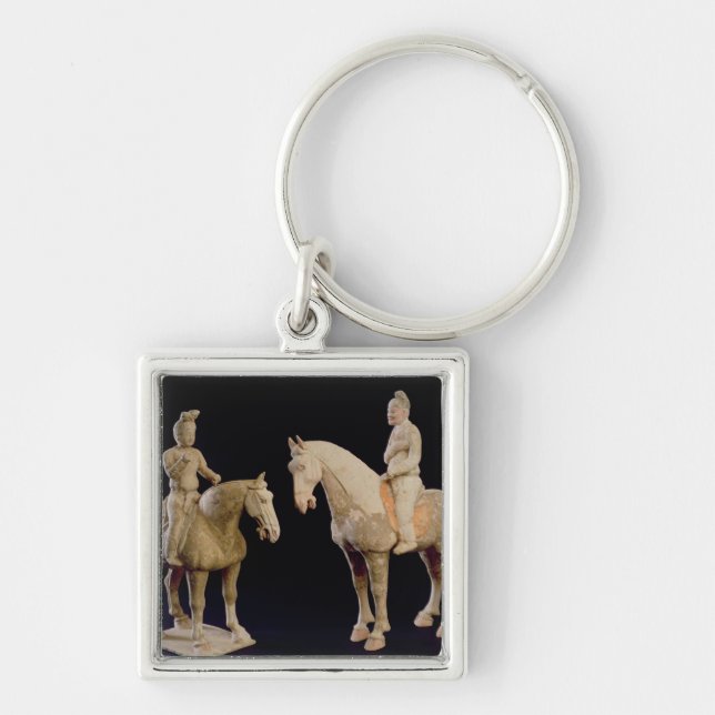 Two Riders, Chinese, Tang dynasty (618-906) (terra Keychain (Front)