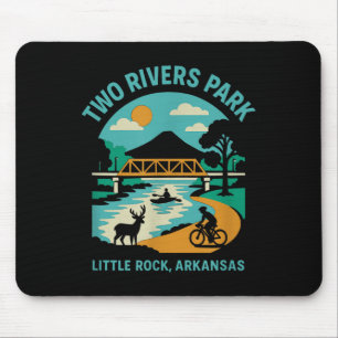 Two Rivers Park In Little Rock, Arkansas, Bridge V Mouse Pad