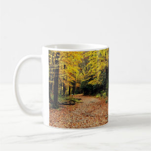 Two Roads In A Yellow Wood - Autumn Coffee Mug