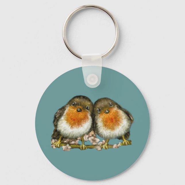two robins keychain (Front)