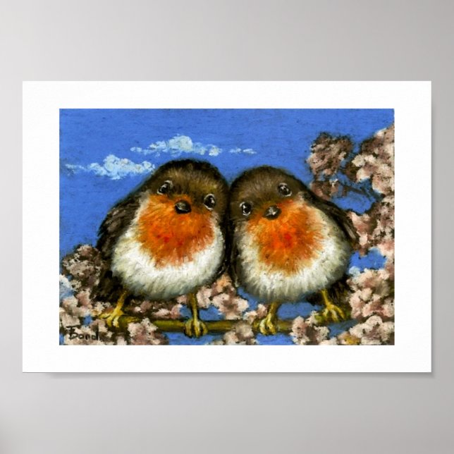 Two robins print (Front)
