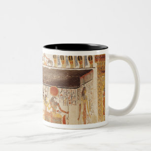 Two rooms from the Tomb of Nefertari Two-Tone Coffee Mug