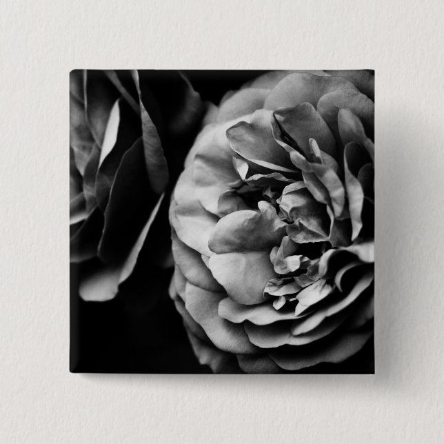two roses 2 inch square button (Front)