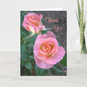"Two Roses" Thank You Card
