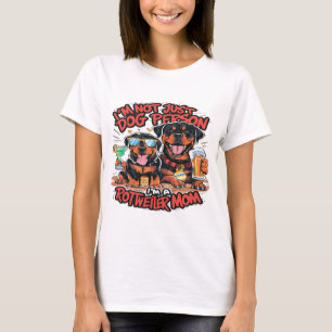 Two Rottweiler Dogs Sitting Together T-Shirt