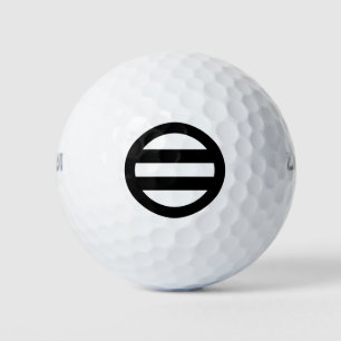 two rounded golf balls
