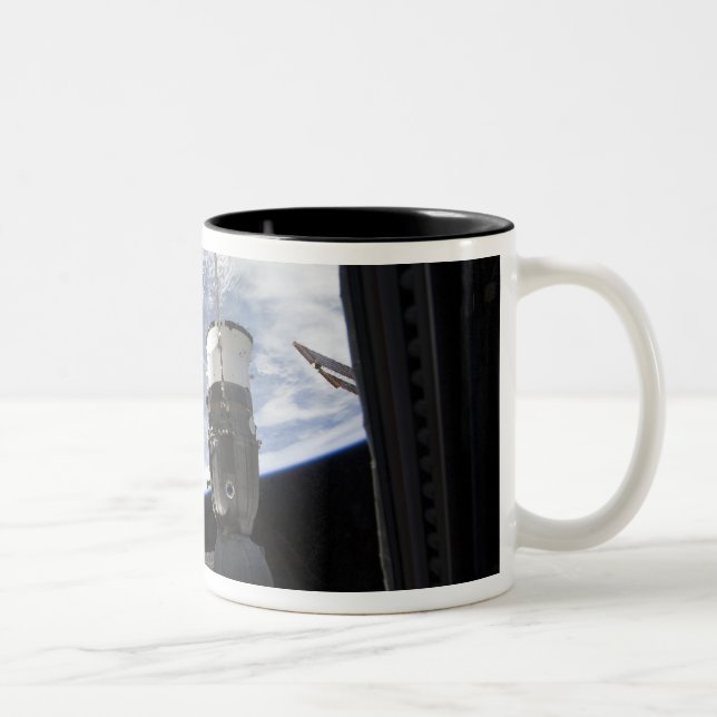 Two Russian spacecraft Two-Tone Coffee Mug (Right)