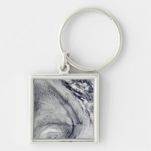 Two S-Shaped Polar Hurricanes Keychain