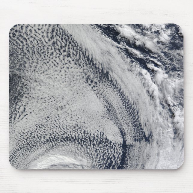 Two S-Shaped Polar Hurricanes Mouse Pad (Front)