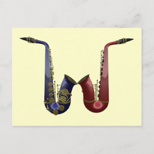 Two Saxes Postcard