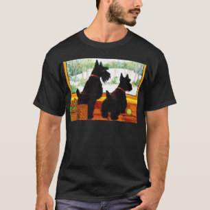 Two Scotty Dogs at Christmas T-Shirt