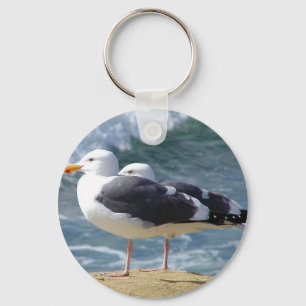Two Seagulls Keychain