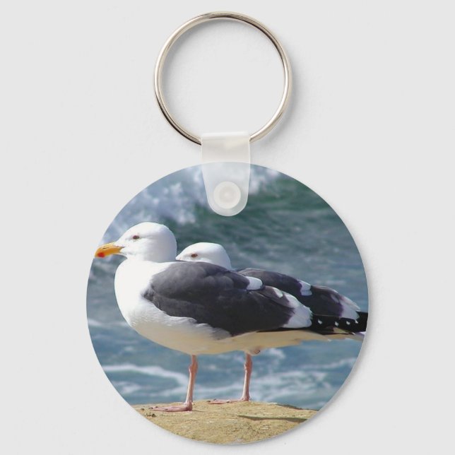 Two Seagulls Keychain (Front)