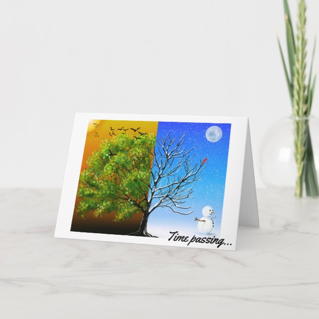 Two Seasons, One Tree Card (Front)