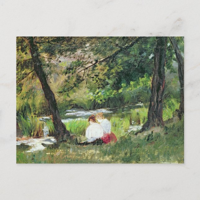 Two Seated Women Postcard (Front)