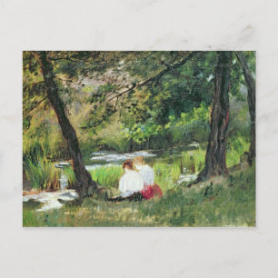 Two Seated Women Postcard