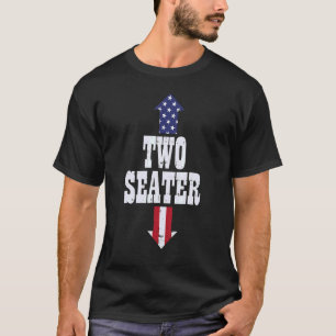 Two Seater Usa 4th Of July Party Naughty Adult T-Shirt
