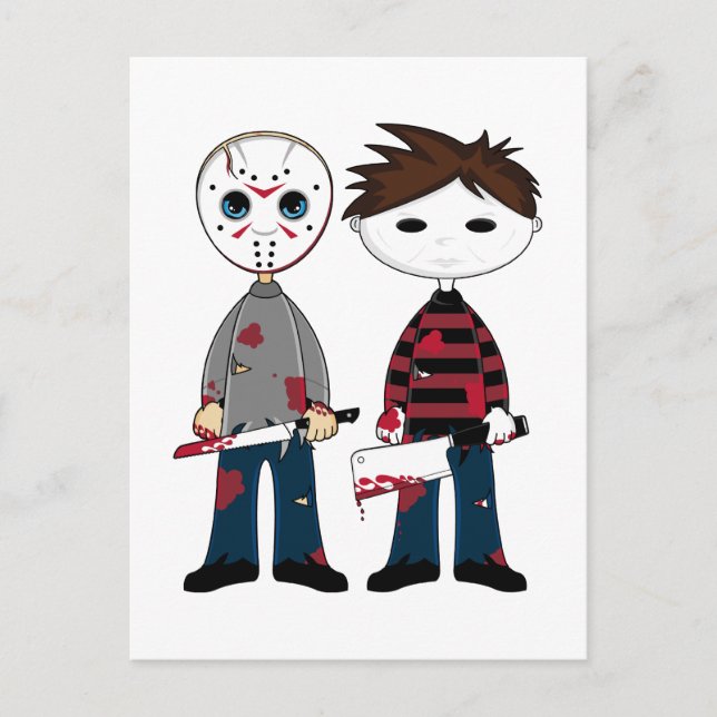 Two Serial Killers Postcard (Front)