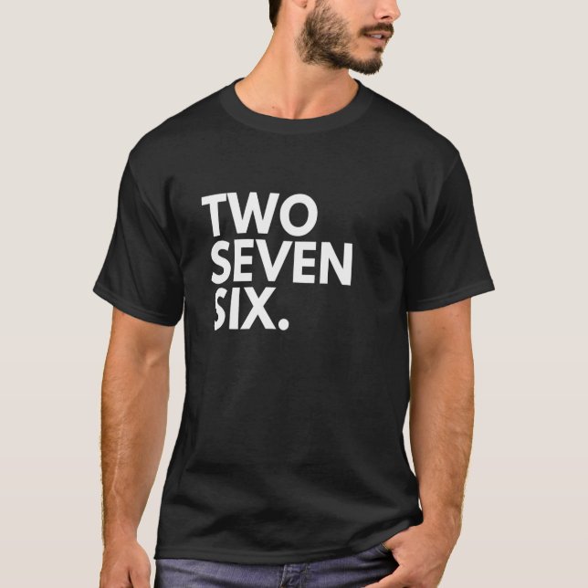 TWO SEVEN SIX Area Code 276 Bristol VA Virginia US T-Shirt (Front)