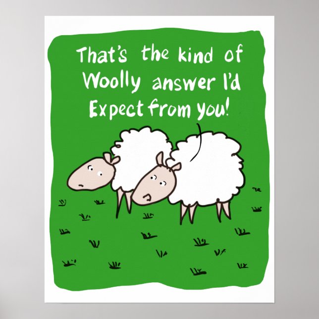 Two Sheep Chatting in a Field Poster (Front)