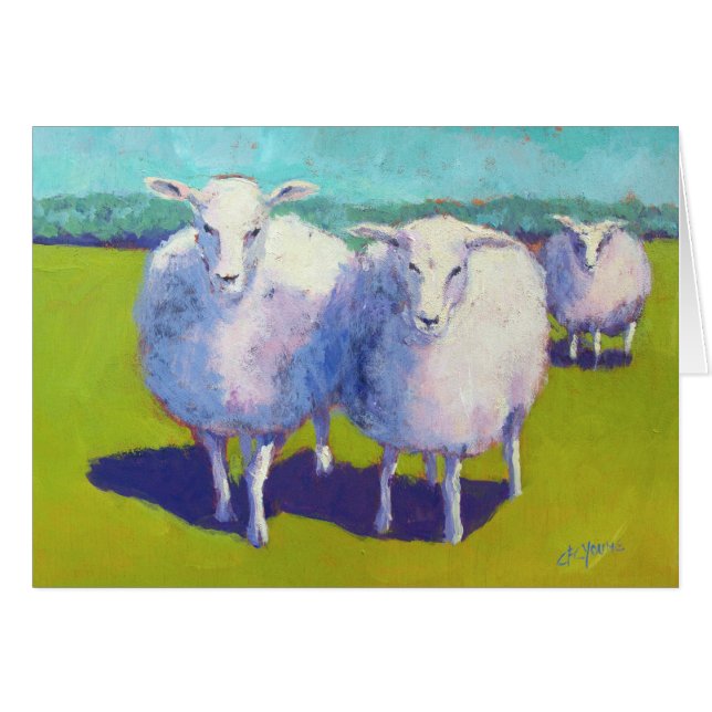 Two Sheep In Field (Front Horizontal)