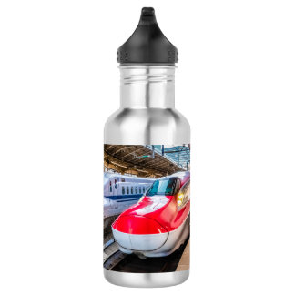 Two Shinkansen at the Tokyo Station 532 Ml Water Bottle
